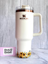 Sunflowers Clear Smooth Tumbler Boot -fits 20-40oz New! Patent Pending