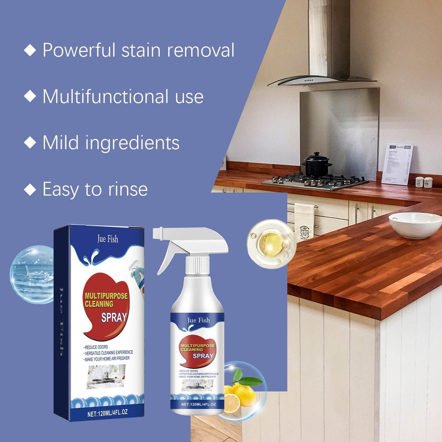 Multi-Function Cleaning Spray for Kitchen Heavy Oil Stains - Estalios