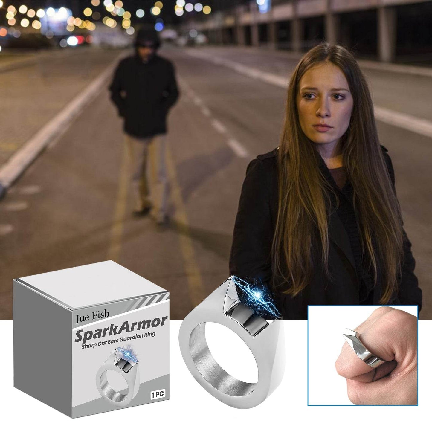 SparkArmor Sharp Cat Ears Guardian Ring for Fashion Lovers - Estalios
