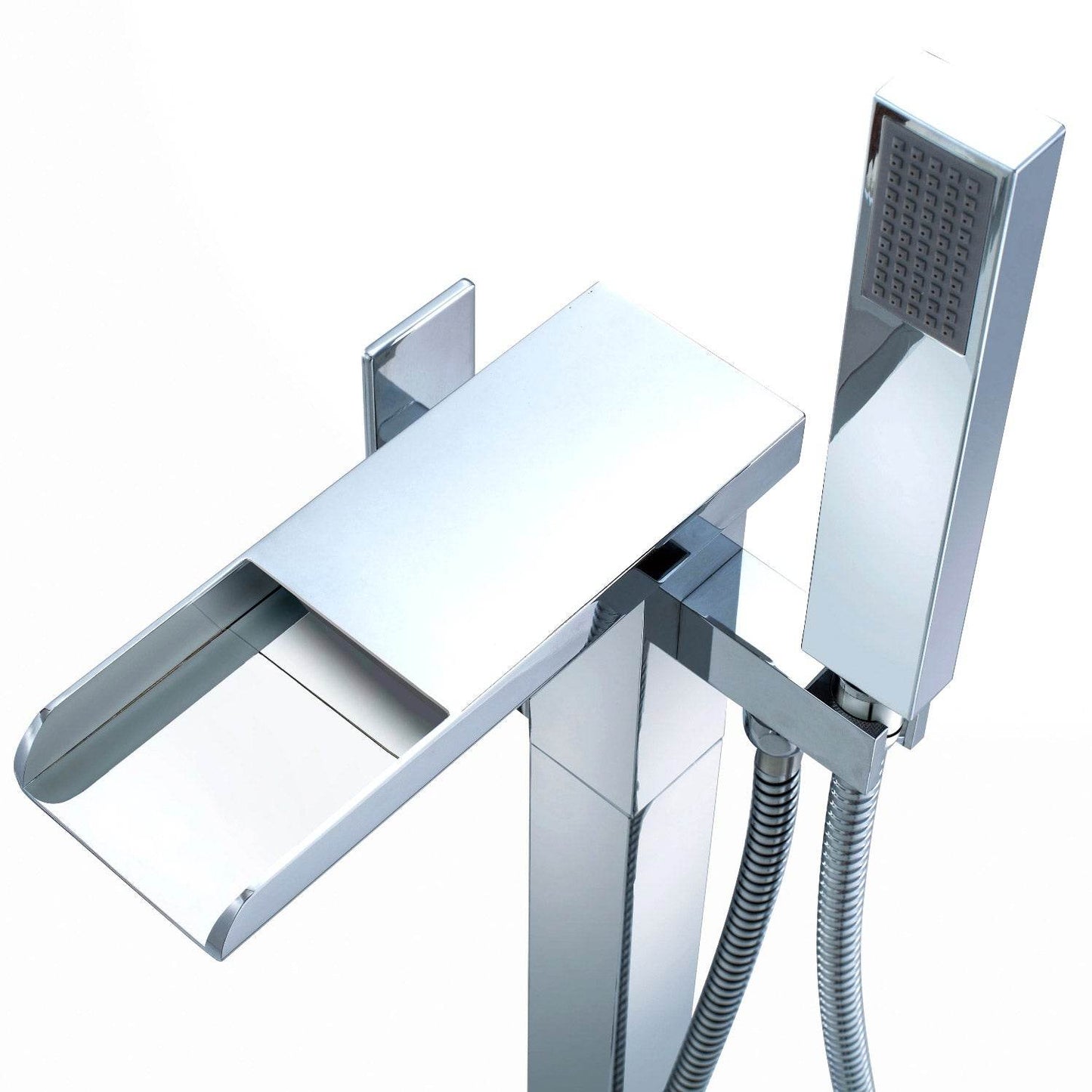 Infinity Freestanding Waterfall Spout Bathtub Faucet Design - Estalios