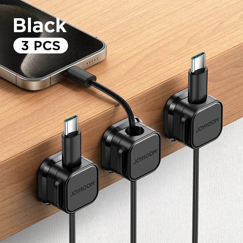 Joyroom Magnetic Cable Clips for Smooth Adjustable Cord Management - Estalios