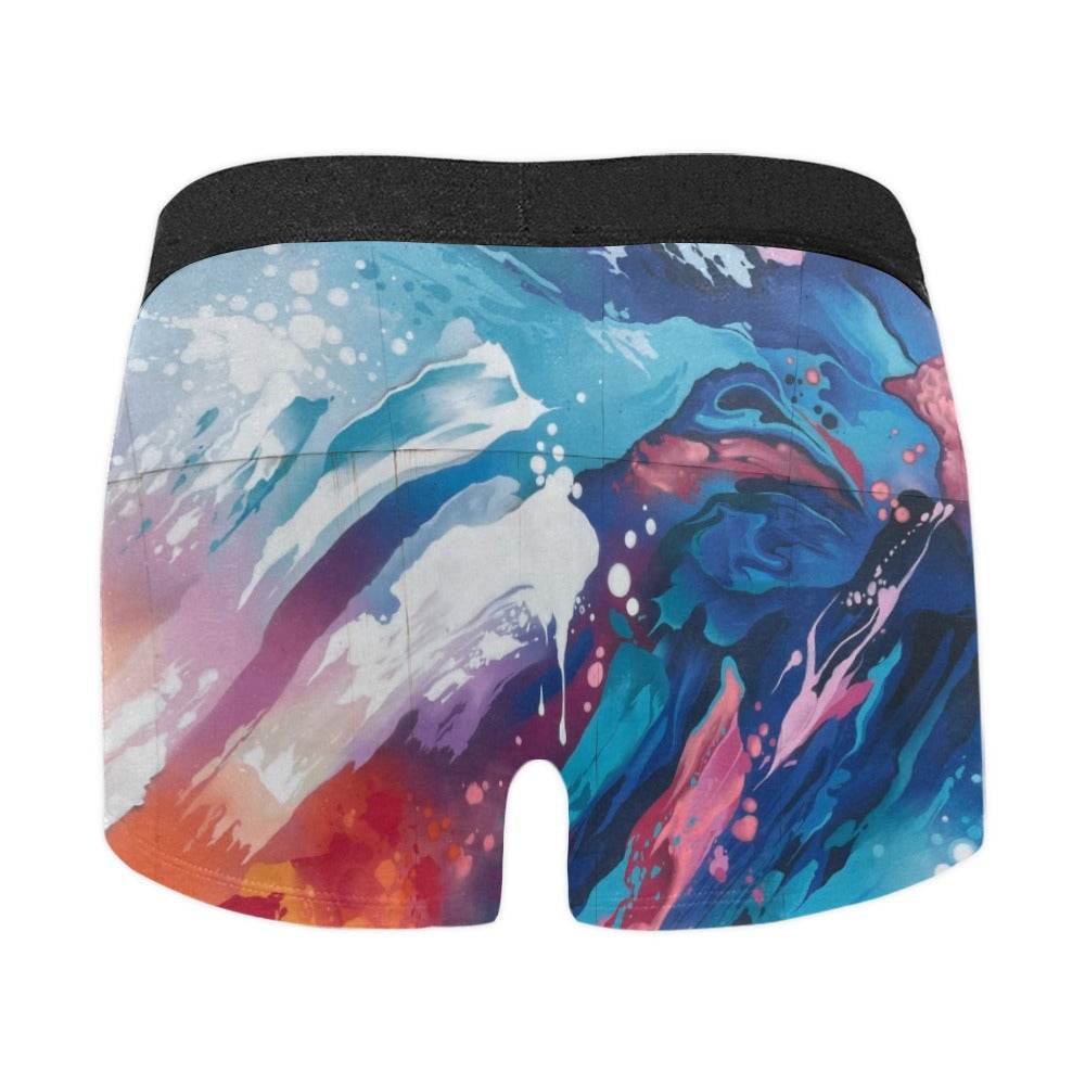 Men's All-Over Print Boxer Briefs Made in USA for Comfort - Estalios
