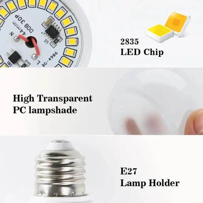 4pcs Lot E27 LED Light Bulbs for Cozy Illumination - Estalios