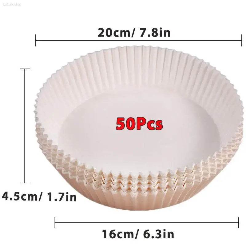 White paper baking cups.