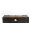 50000 BTU Large Rectangular Stone Gas Fire Pit With Lava Canopy - Estalios