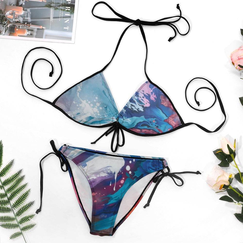 Large Size Bikini Swimsuit with Adjustable Straps - Estalios