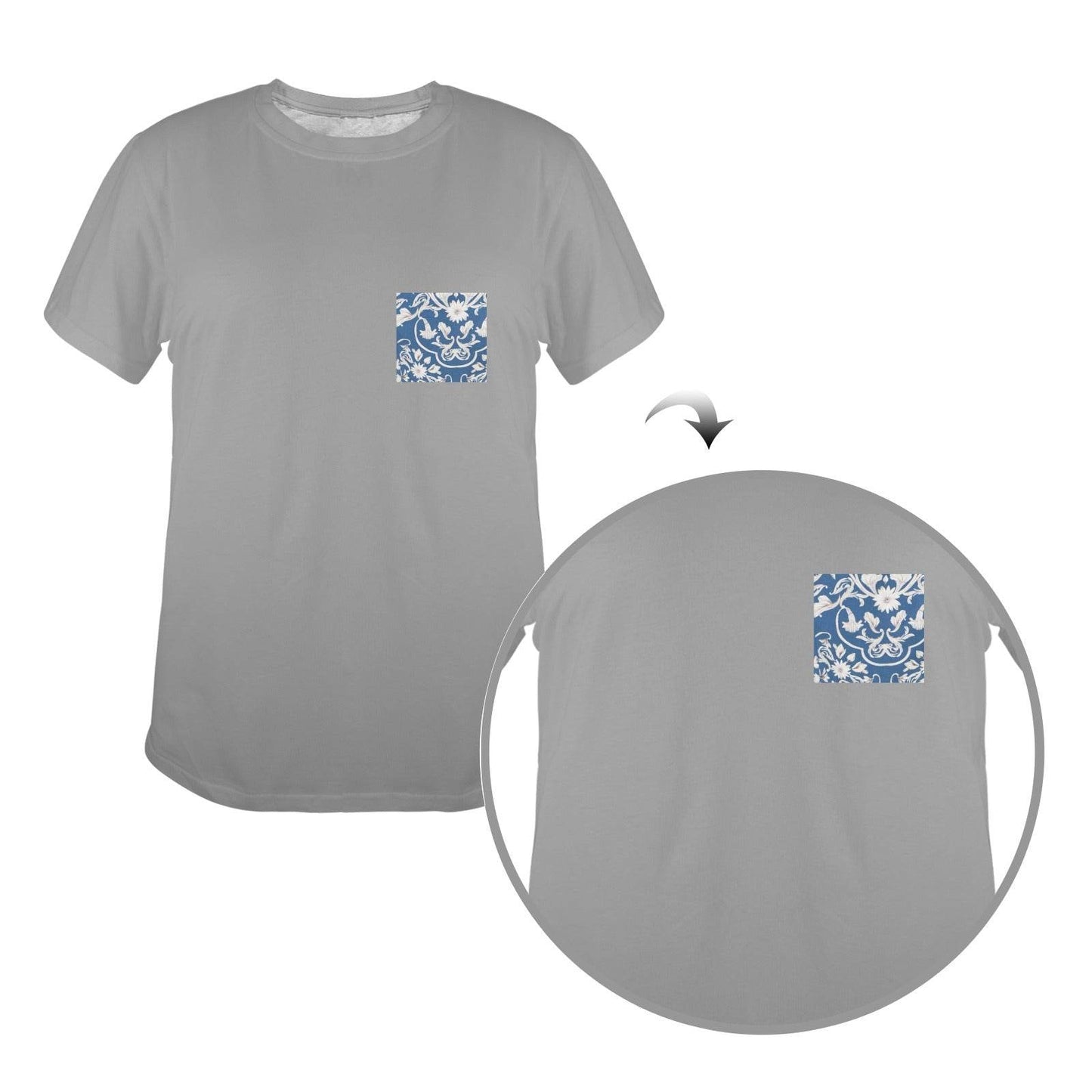 New Women's T-Shirt in USA Size Front Print (Made in USA,Ships to USA Only) - Estalios