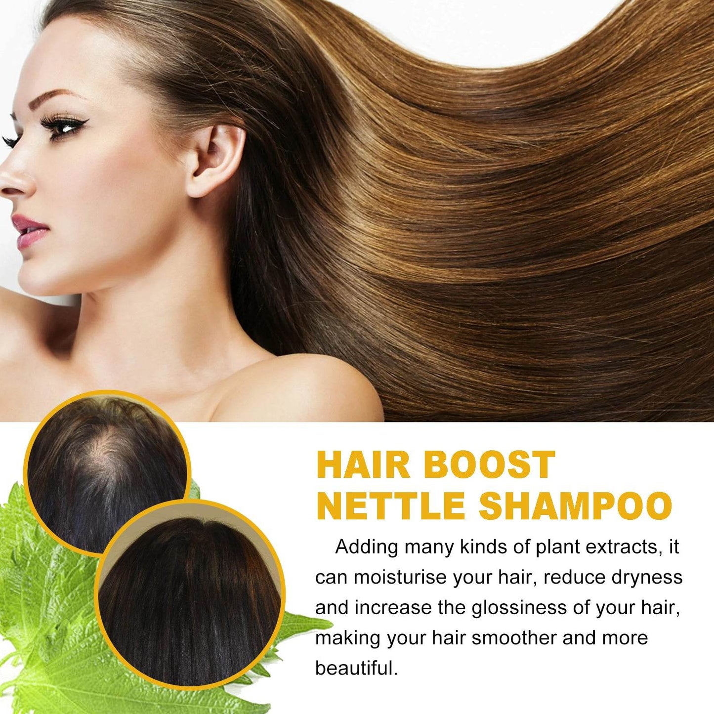 WIYUN Hair Boost Nettle Shampoo for Deep Cleansing Care - Estalios