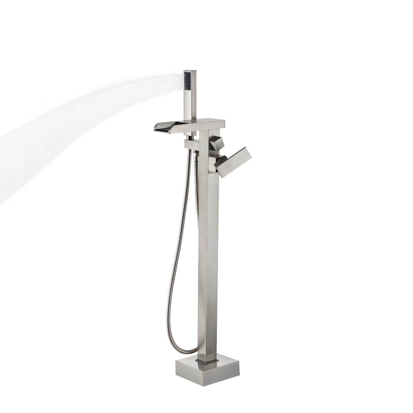 Infinity Freestanding Waterfall Spout Bathtub Faucet Design - Estalios