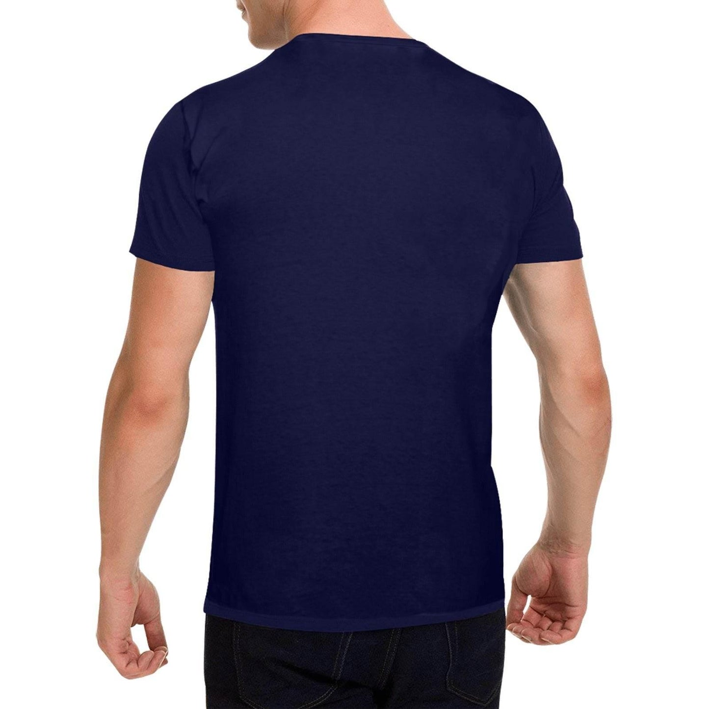 Men Heavy Cotton T-Shirt Front Print Made in USA - Estalios