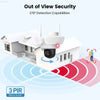 5MP UHD WiFi Floodlight Camera Outdoor 360° View Color Night Vision Wireless Security Camera PIR Detection 2-way Audio - Estalios