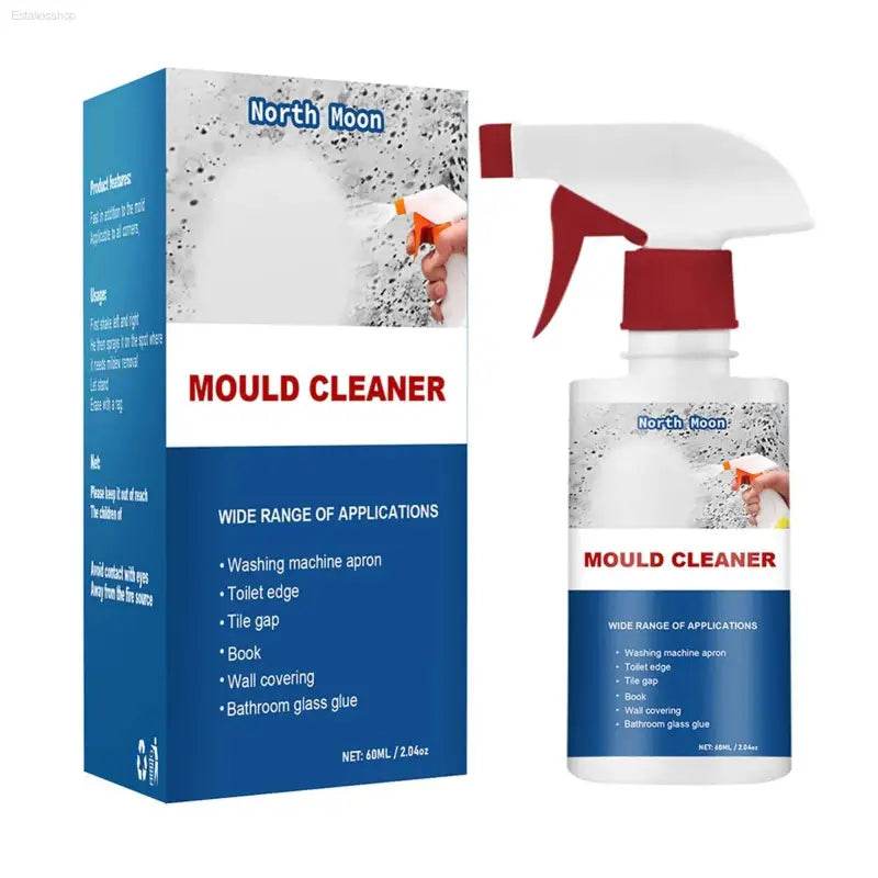 Mould cleaner spray bottle and packaging.