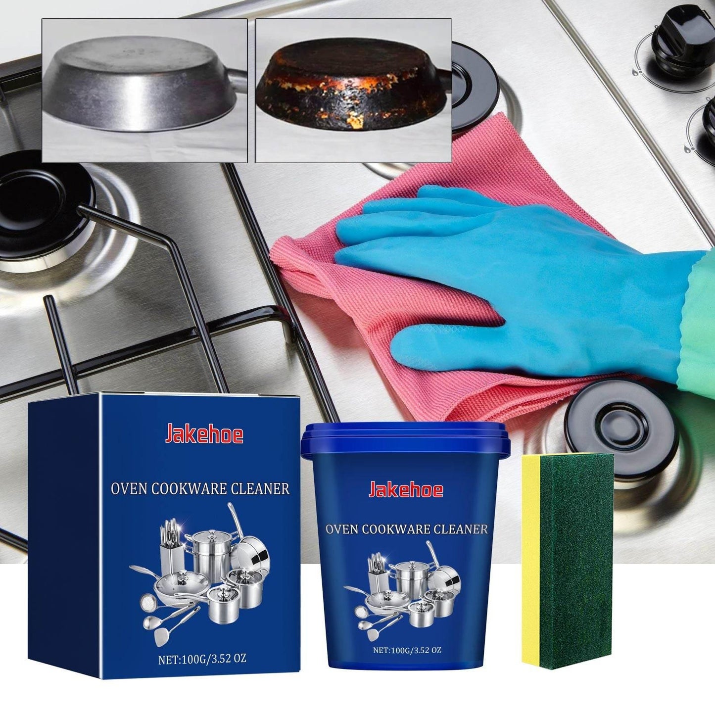 Oven Cookware Cleaner For Kitchen Stove Hood Oil Dirt Removal - Estalios