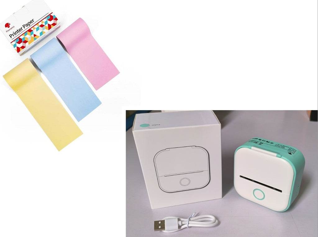 Portable Mini Thermal Label Printer for Home and School - Estalios