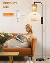 Illuminate your World: Boho Arc Lamp with Remote Control Led Bulb! Introducing the Adjustable Color Temperature Floor Lamp, the Perfect Lighting Solution to Transform any Room Into - Estalios