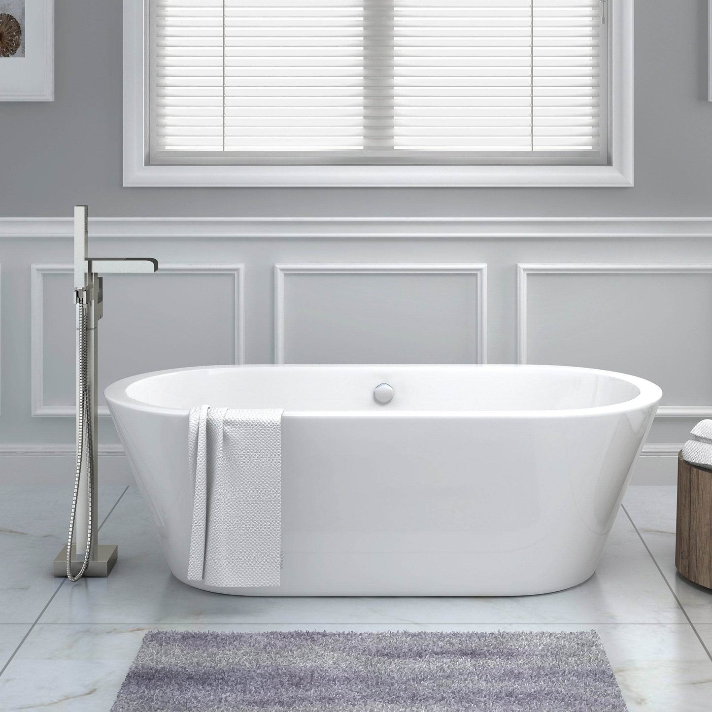 Infinity Freestanding Waterfall Spout Bathtub Faucet Design - Estalios