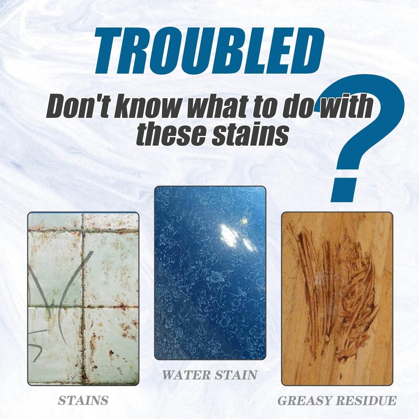 Stones Cleaning Powder for Kitchen Countertop Marble Stain Removal - Estalios