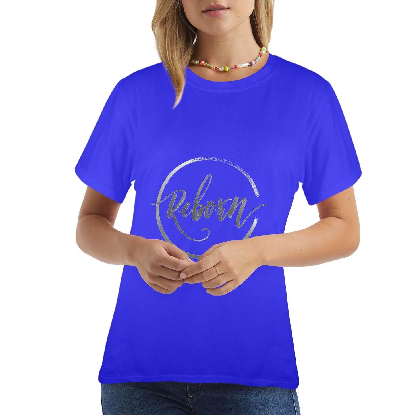 New Women's T-Shirt in USA Size Front Print (Made in USA,Ships to USA Only) - Estalios