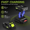 New-Cordless Leaf Blower – 2-Speed Electric Blower with 2 Batteries & Charger, Lightweight for Yard, Patio & Dust Cleaning