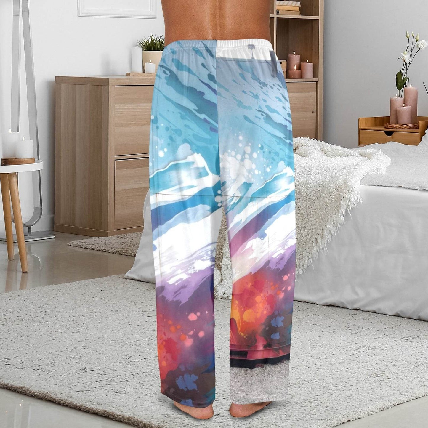 Men's Pajama Trousers without Pockets Made In USA Ships to USA Only - Estalios