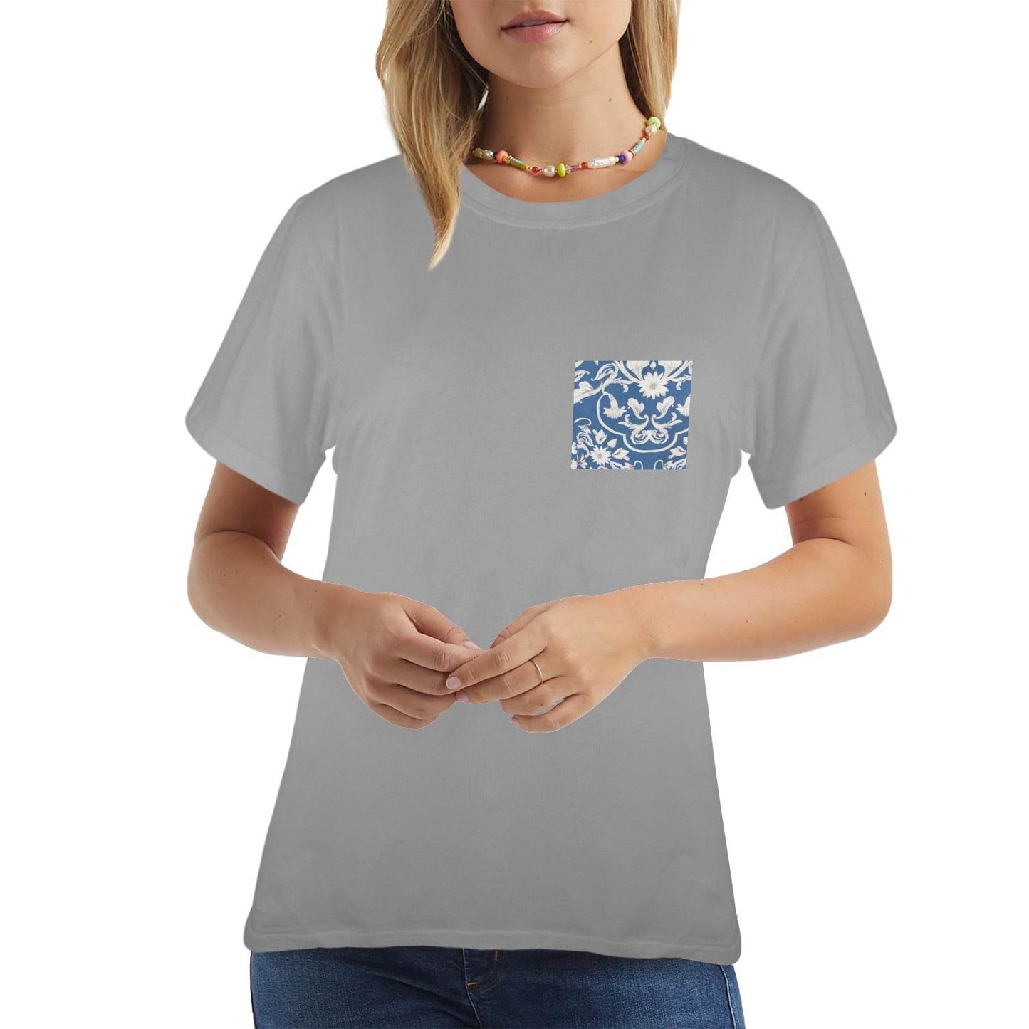 New Women's T-Shirt in USA Size Front Print (Made in USA,Ships to USA Only) - Estalios