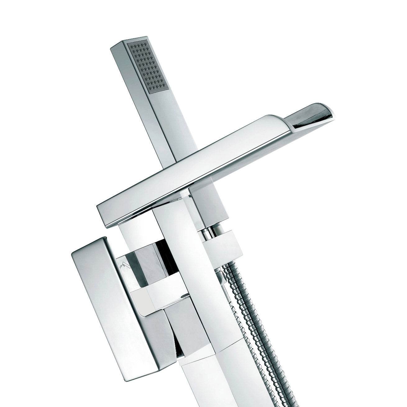 Infinity Freestanding Waterfall Spout Bathtub Faucet Design - Estalios