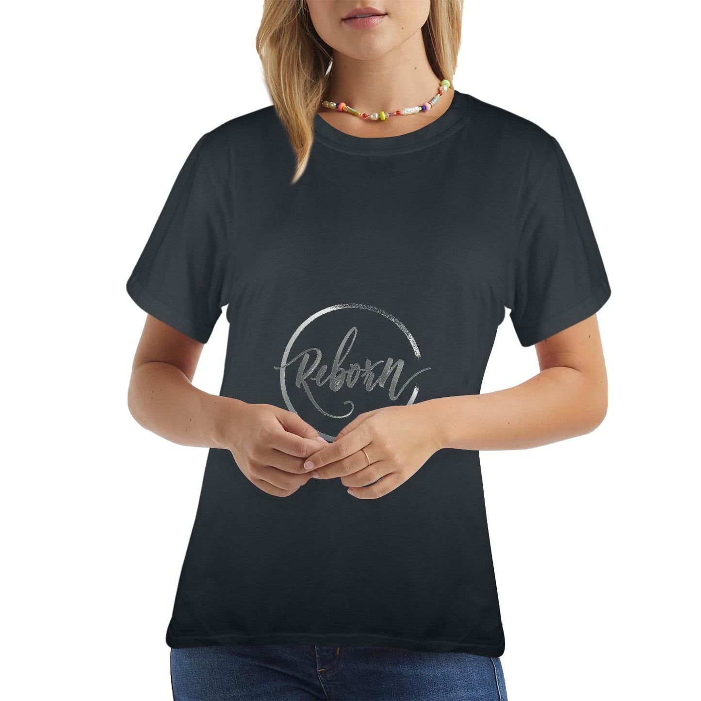 New Women's T-Shirt in USA Size Front Print (Made in USA,Ships to USA Only) - Estalios