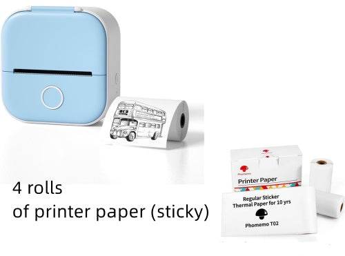 Portable Mini Thermal Label Printer for Home and School - Estalios