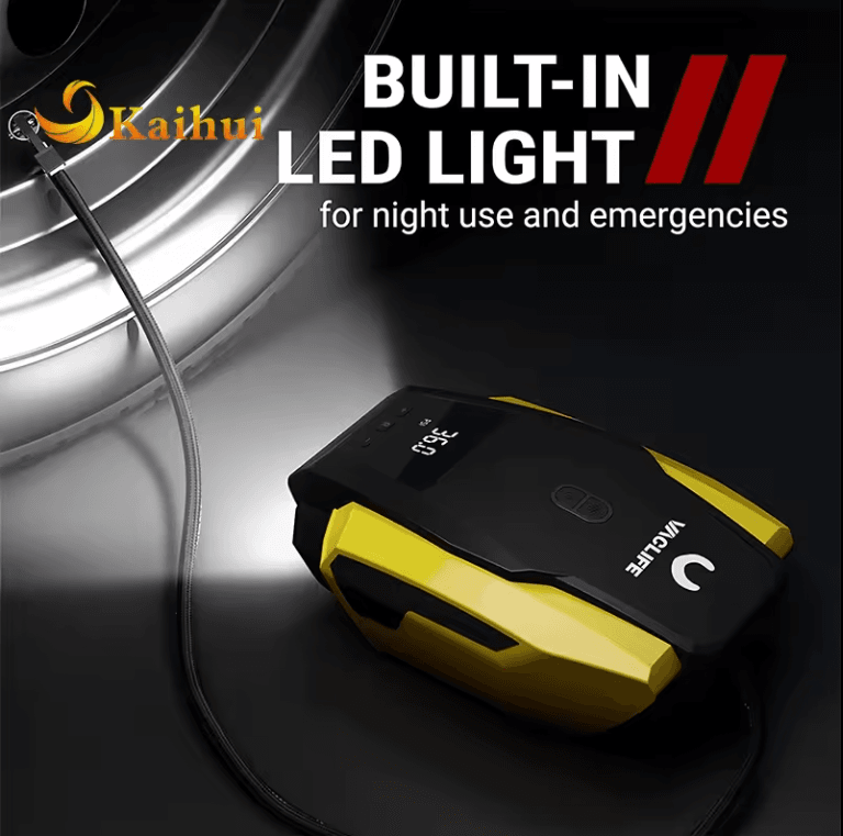 Tire Inflator Portable Air Compressor Pump with LED Light - Estalios