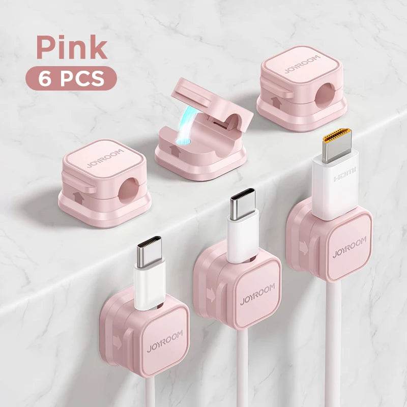 Joyroom Magnetic Cable Clips for Smooth Adjustable Cord Management - Estalios