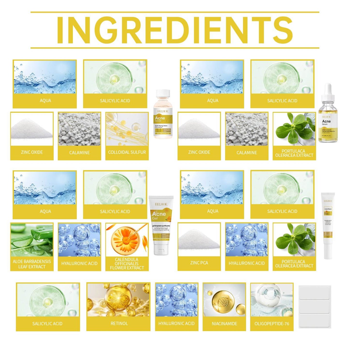 Acne Skin Care Set for Moisturizing and Soft Skin - Estalios
