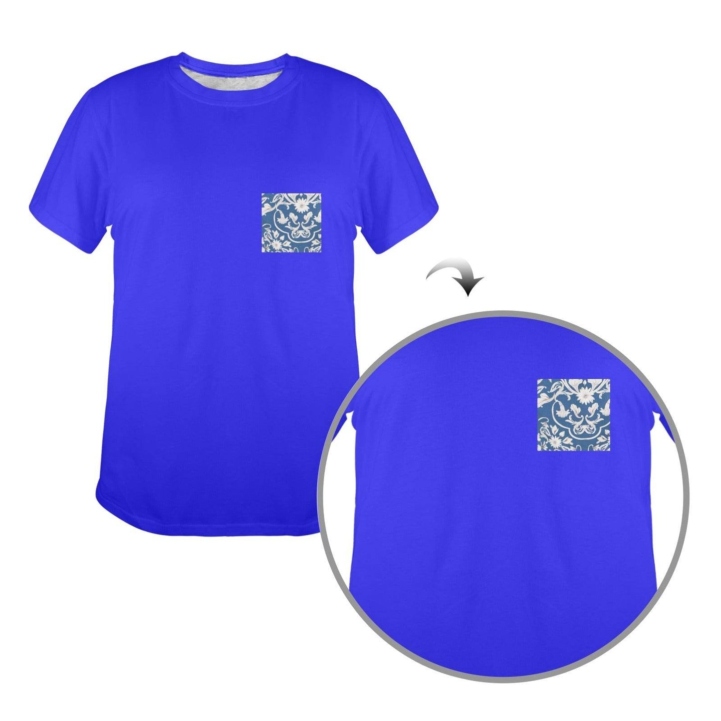 New Women's T-Shirt in USA Size Front Print (Made in USA,Ships to USA Only) - Estalios