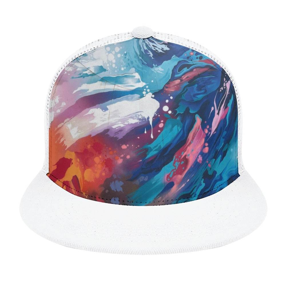 Multi-Color Baseball Cap Flat Glue Rear Hollow Design - Estalios