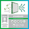 8 Dust Defense (2-Pack) Pleated HVAC Air Filters Replacement - Estalios