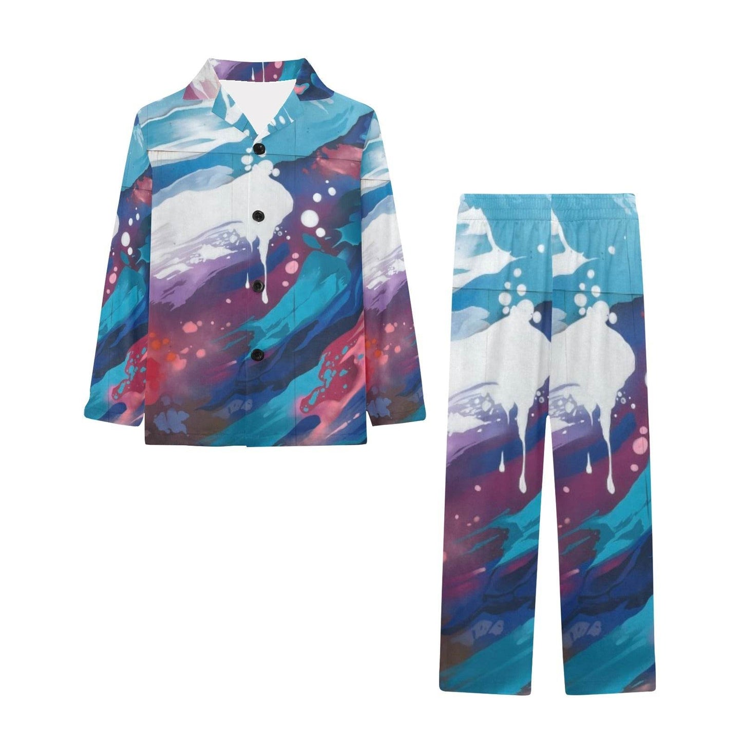 Big Girls' V-Neck Long Pajama Set for Comfortable Sleepwear - Estalios