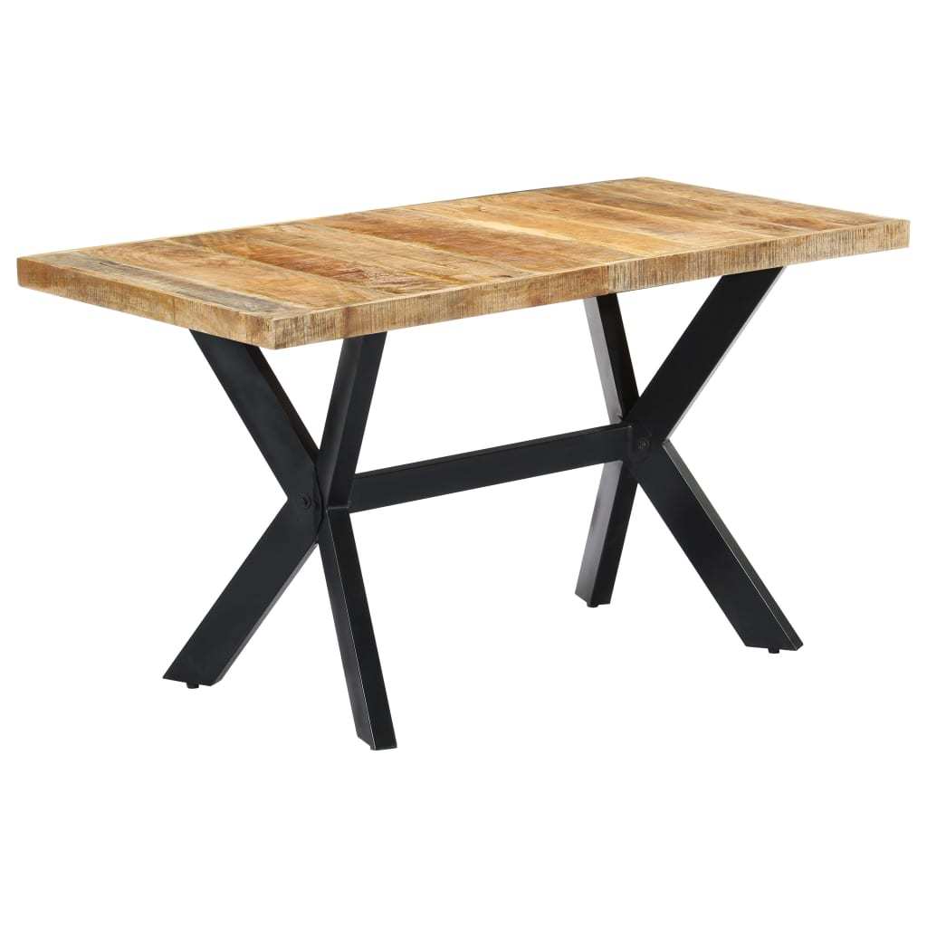 Solid Rough Mango Wood Dining Table 55.1"x27.6"x29.5"