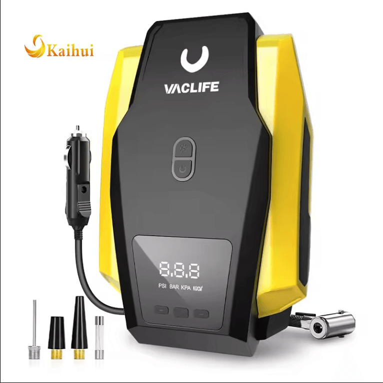Tire Inflator Portable Air Compressor Pump with LED Light - Estalios