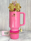 Glinda Pink Tumbler Bracelet Stack -fits 30-40oz