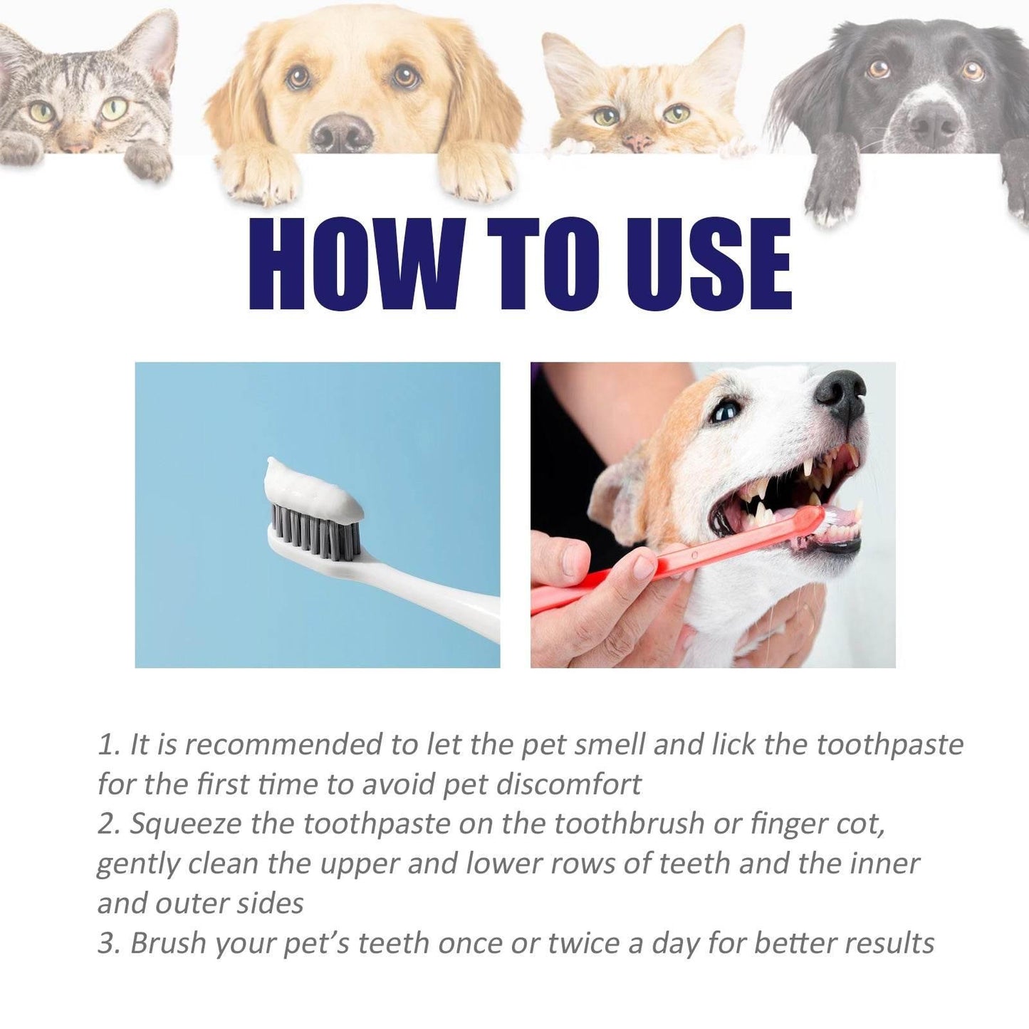 Pet Mouth Cleaning Cream For Cats And Dogs Bad Breath - Estalios