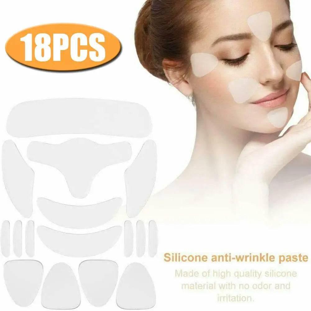 18Pcs Reusable Silicone Anti Wrinkle Face Patch Set - Estalios