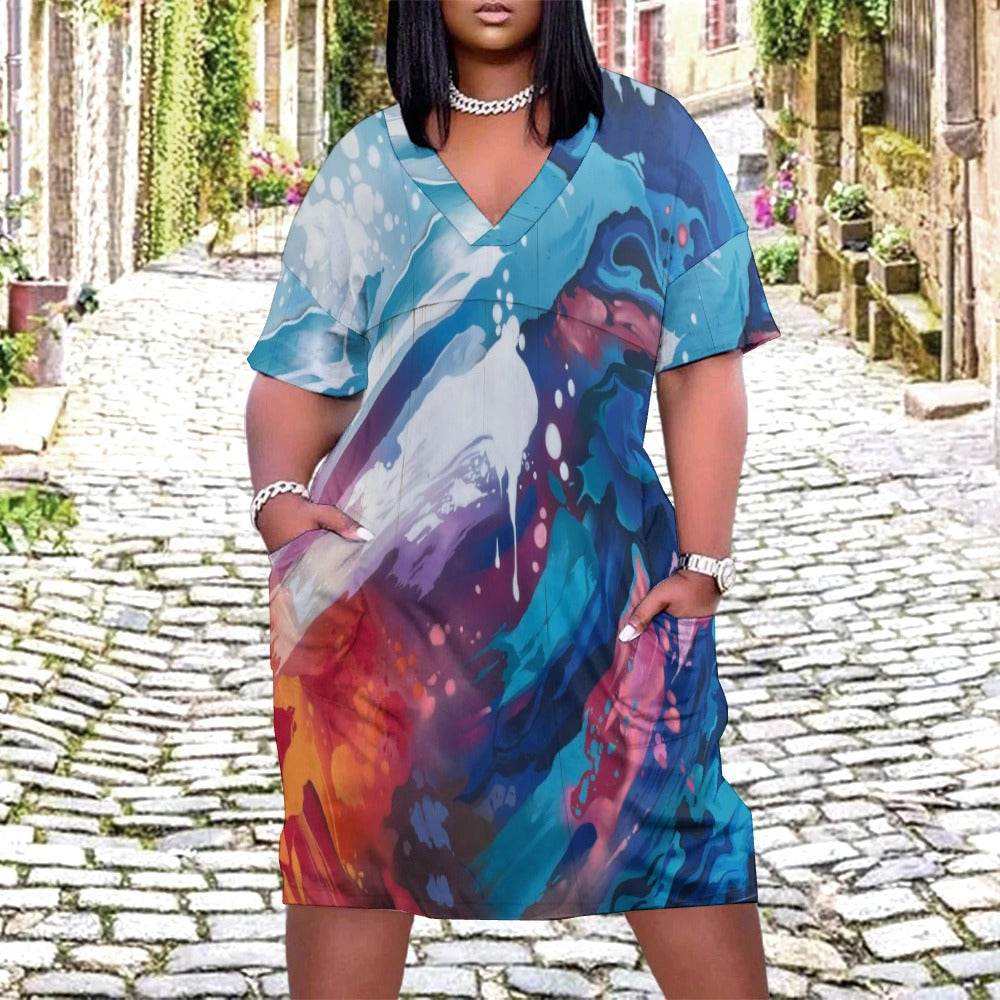Loose pocket dress - Estalios