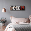 9-Inch Digital Wall Clock with Temp, Humidity, and Snooze - Estalios