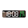 9-Inch Digital Wall Clock with Temp, Humidity, and Snooze - Estalios