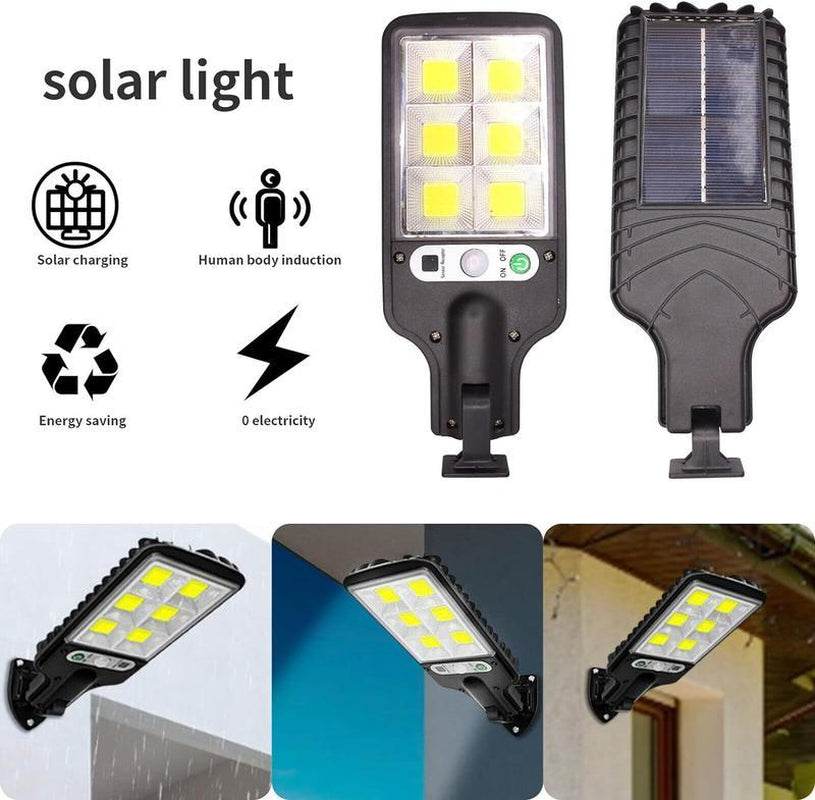 Solar Street Lights Motion Sensor Security 3 Modes Outdoor Lamp - Estalios