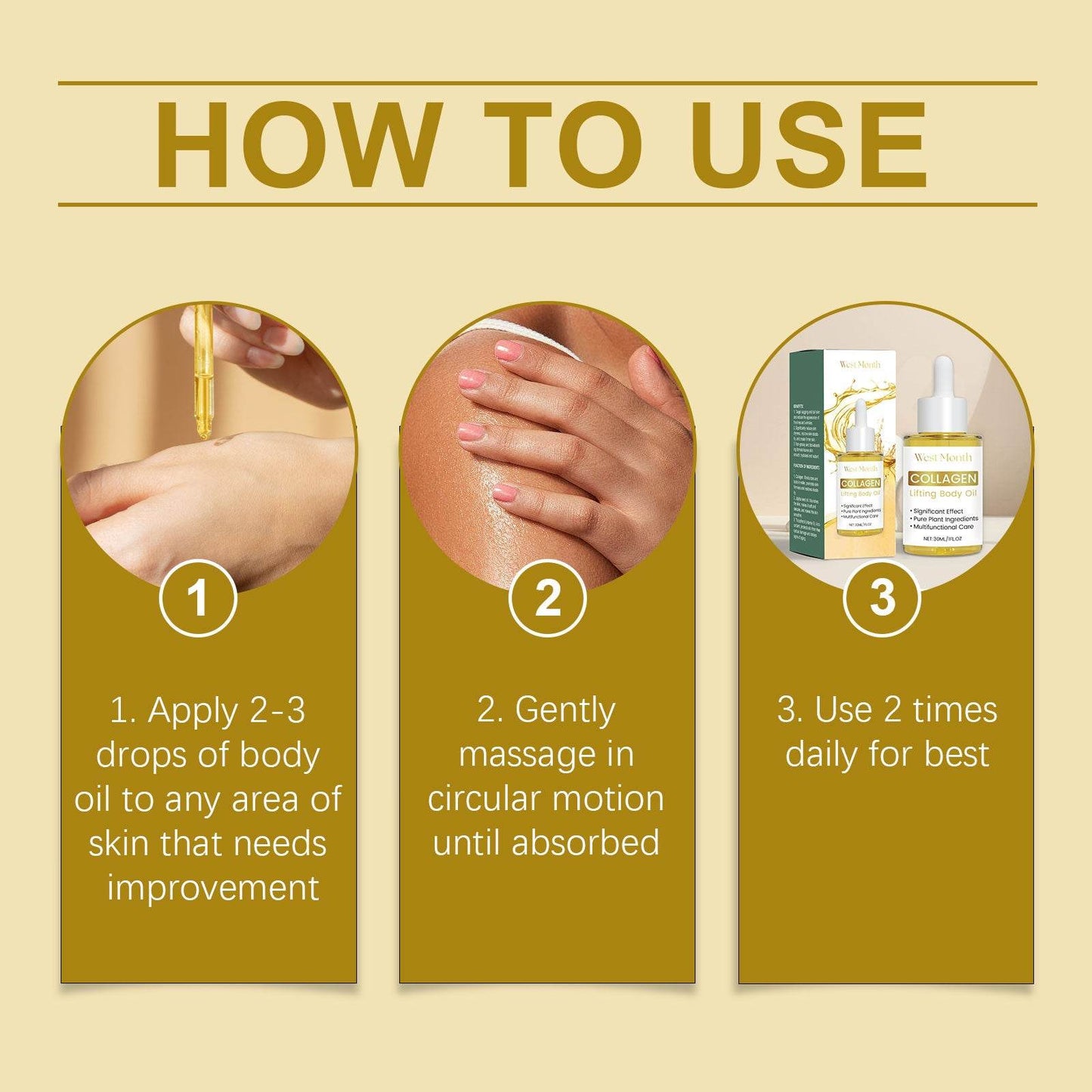 Body Essence Oil Nourishes Delicate Skin, Moisturizes Smoothly - Estalios