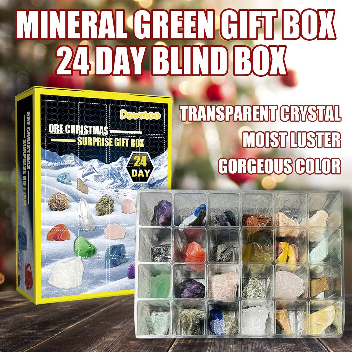 24 Grille Ore Blind Box Christmas 24 Days Toy Gift Box - Estalios
