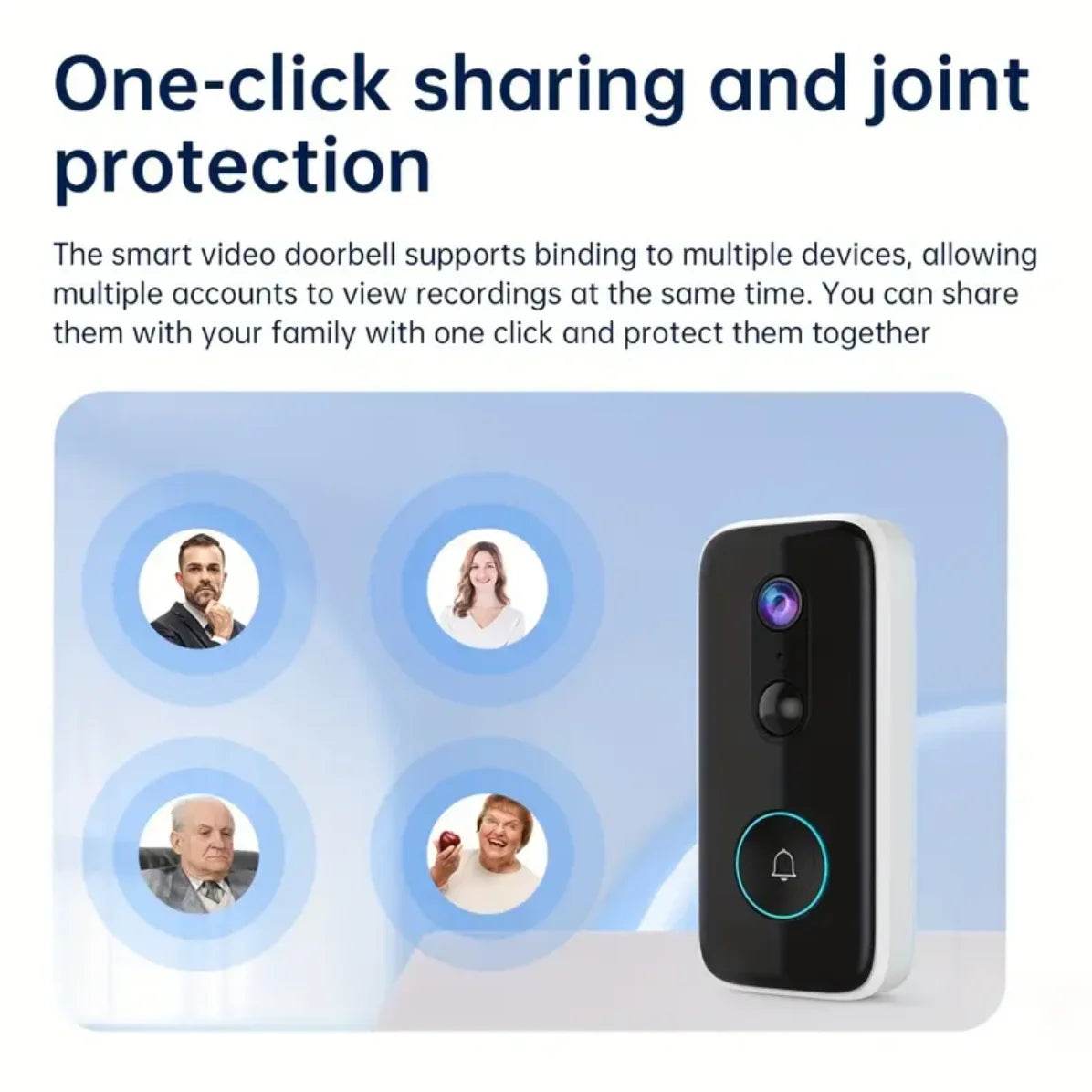 2K Wireless Doorbell Camera with HD Night Vision and Intercom - Estalios
