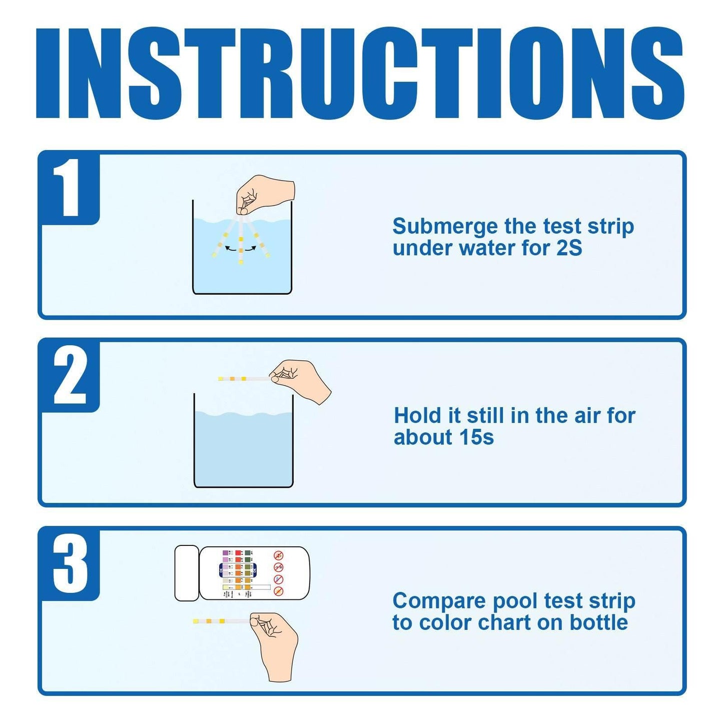 3-In-1 Ph Test Strip for Pool Water Quality and Alkalinity - Estalios