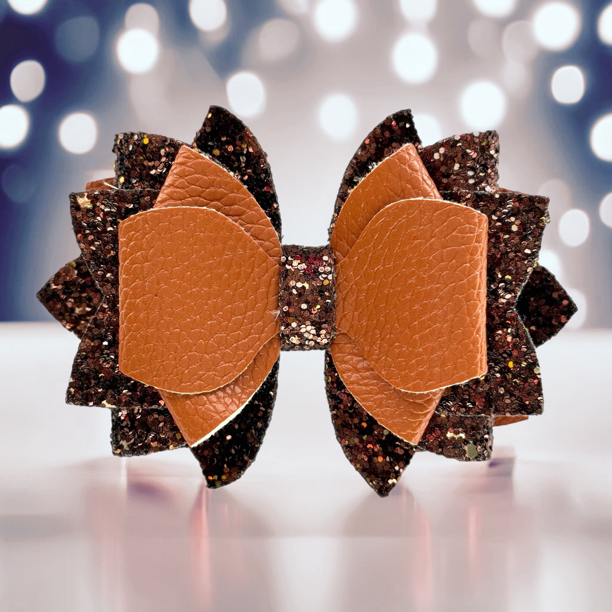 Top Pick Glitter Bow – Camel Tumbler Accessory | For Straws Decor
