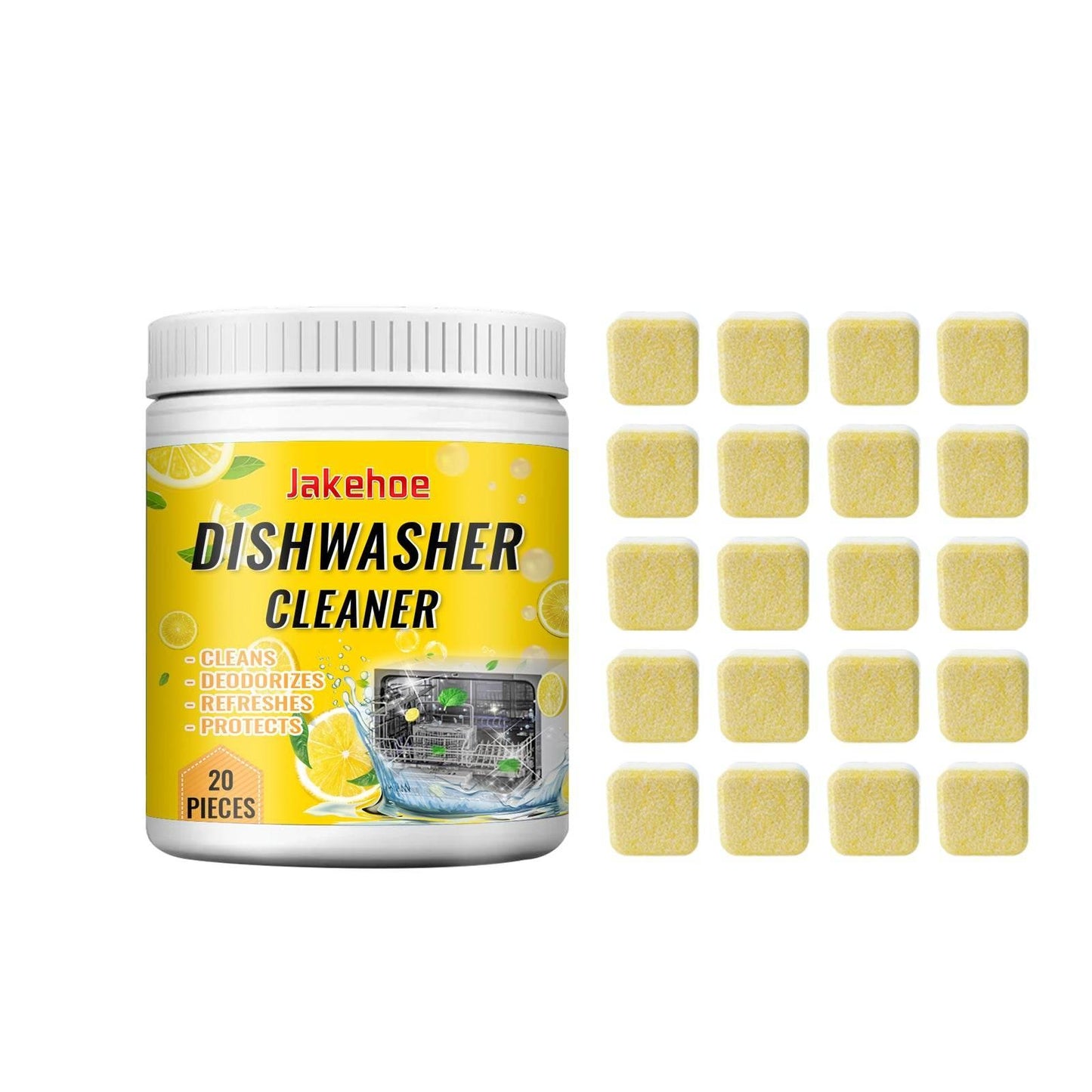 Dishwasher Clean Effervescent Tablets For Heavy Oil Stain - Estalios